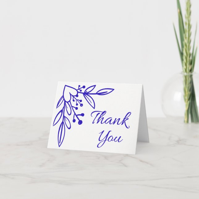 Corazón de agradecimiento de boda de cobalto azul  (Anverso)