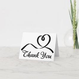 Corazón de agradecimiento negro y blanco amor de b