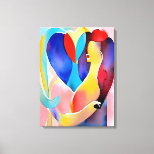 Corazón de agua del arte del amor