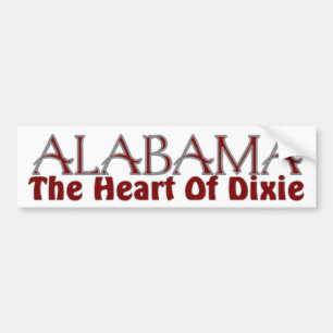 Corazón de Alabama de las pegatinas para el