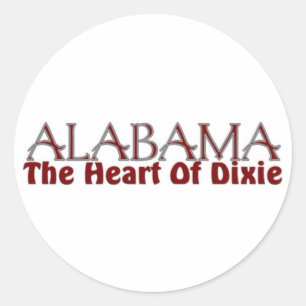 Corazón de Alabama, pegatinas de Dixie