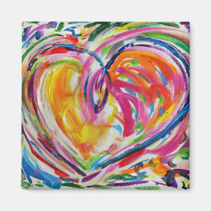 Corazón de alegría imán