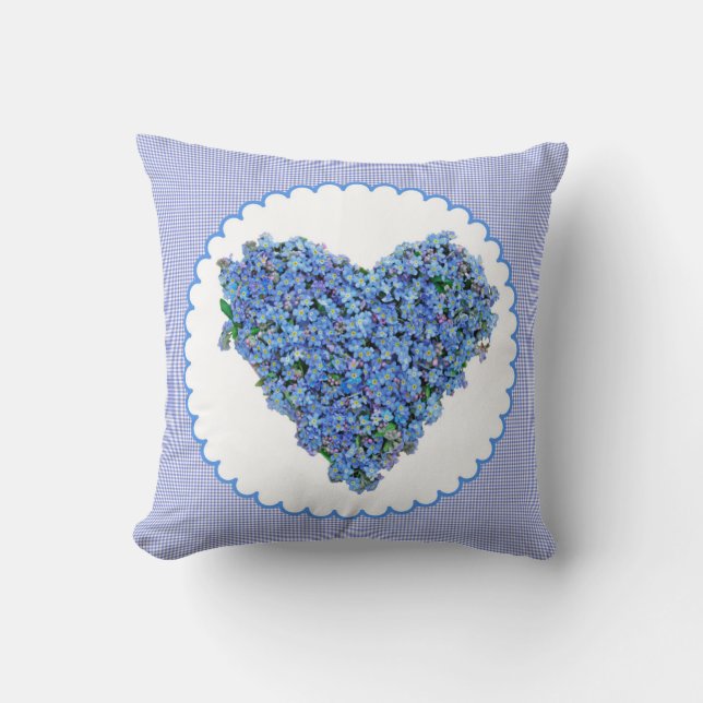 Corazón de almohada de flor olvidada (Anverso)