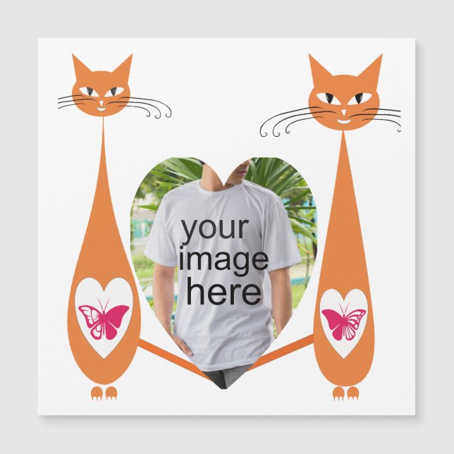 Corazón de amor para gato editable - Diseño de tex (Anverso)