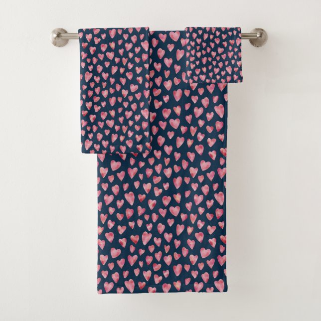 Corazón de amor rosa y azul (In situ)