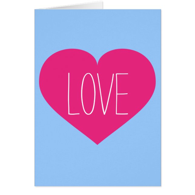 Corazón de amor rosado caliente (Frente)