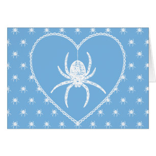 Corazón de araña azul