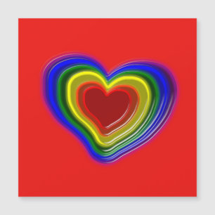 corazón de arcoíris encantador