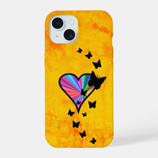Corazón de Arcoíris y Mariposa (Reverso )