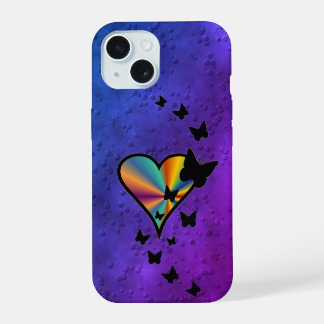 Corazón de Arcoíris y Mariposa (Reverso )