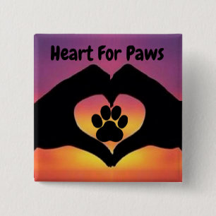 Corazón de botón para filas