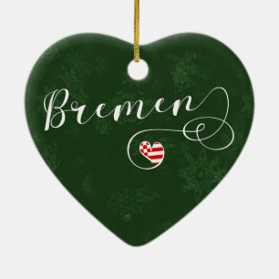 Corazón de Bremen, Ornamento de Árbol de Navidad, 