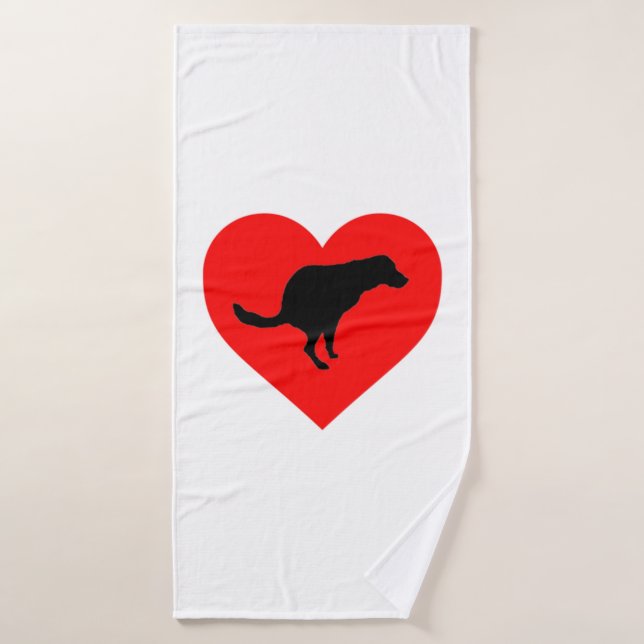 Corazón de Caca de Perro (Toalla de baño)