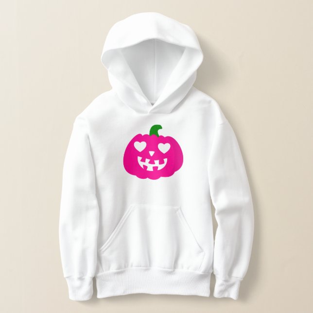 corazón de calabaza rosa de Halloween jack-o-lante (Distribución )