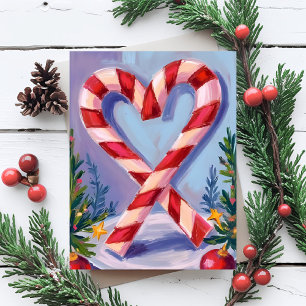 Corazón de Caramelo Feliz Navidad