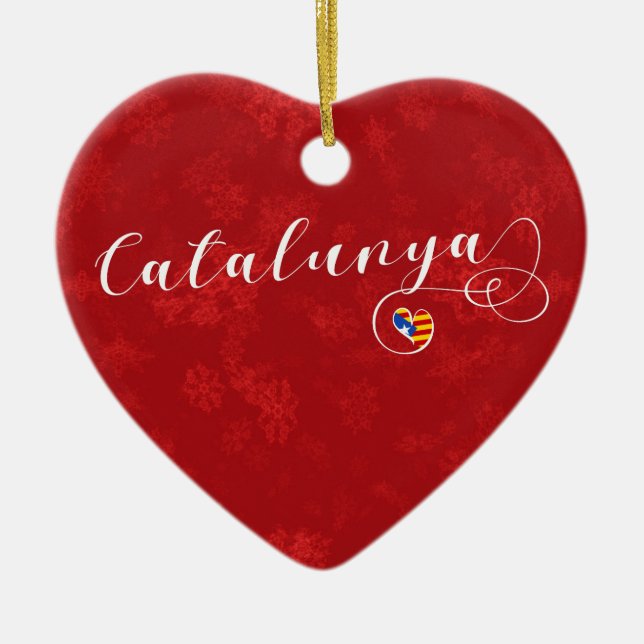 Corazón de Catalunya, ornamento del árbol de (Frente)