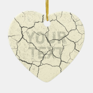 Corazón de cerámica blanco   del ornamento del