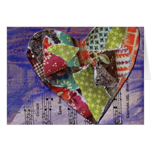 Corazón de Collaged (Anverso (Horizontal))