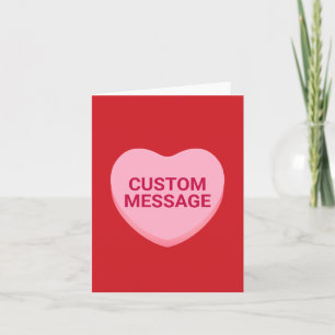 Corazón de conversación de personalizado rosa rojo