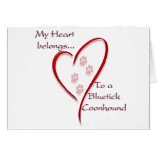 Corazón de Coonhound Bluetick Pertenece