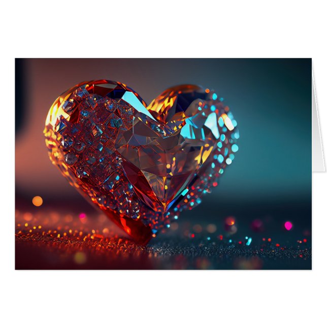 Corazón de cristal rojo (Anverso (Horizontal))