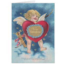 Corazón de Cupido Arco Flecha Estrellas Nubes Ciel