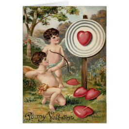 Corazón de Cupido Arco Flecha Objetivo Campo