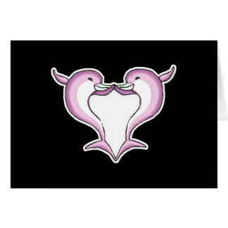 corazón de delfín rosado