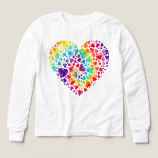 Corazón de día de San Valentín de Tye Dye Die Tie