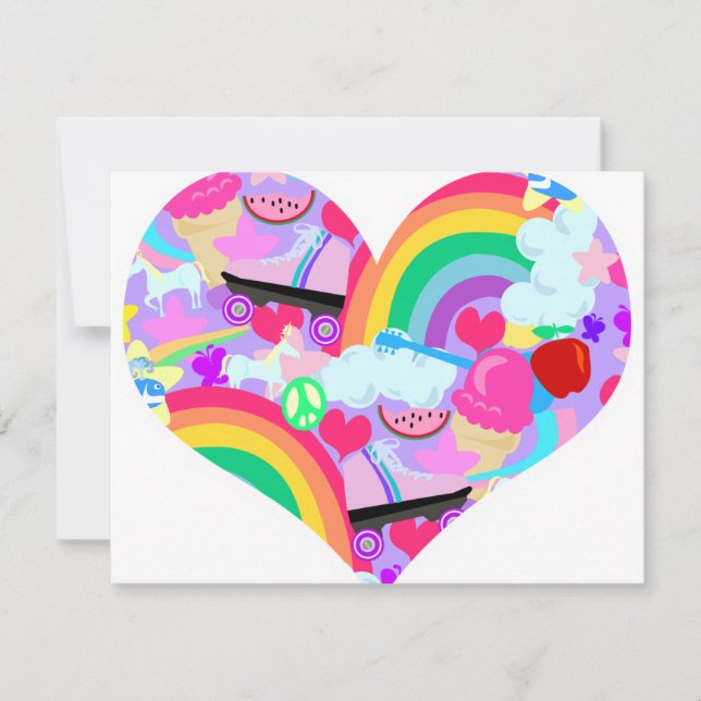 Corazón de explosión épico de los ochenta (Anverso)