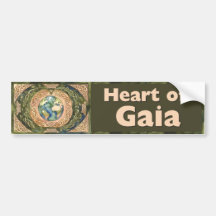 Corazón de Gaia - Calcomanía del Árbol de la Vida