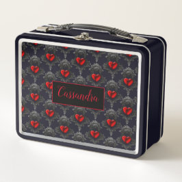 Corazón de Gótico rojo personalizado