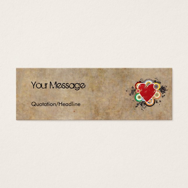 Corazón de Grunge con anillos (Frente)