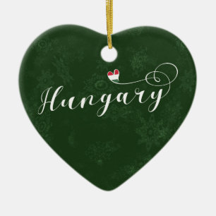Corazón de Hungría, adorno de árbol de Navidad