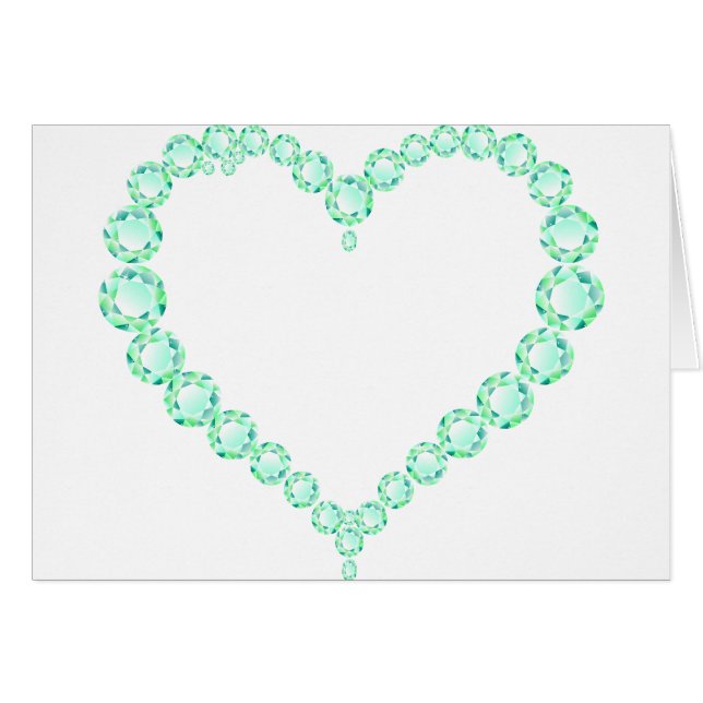 Corazón de joyas de Esmeralda (Anverso (Horizontal))