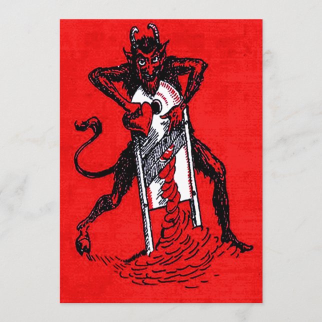 Corazón de Krampus Rojo en rodaje (Anverso)