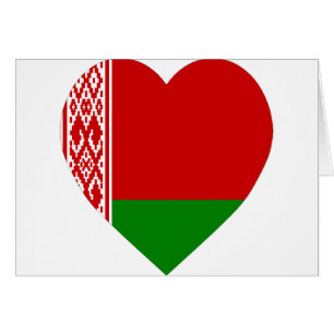 Corazón de la bandera de Bielorrusia