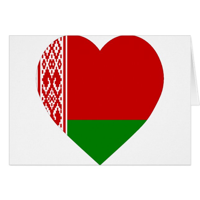 Corazón de la bandera de Bielorrusia (Anverso (Horizontal))