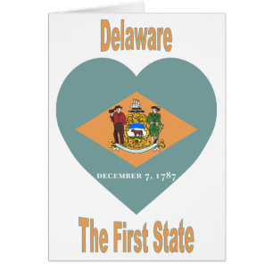 Corazón de la bandera de Delaware