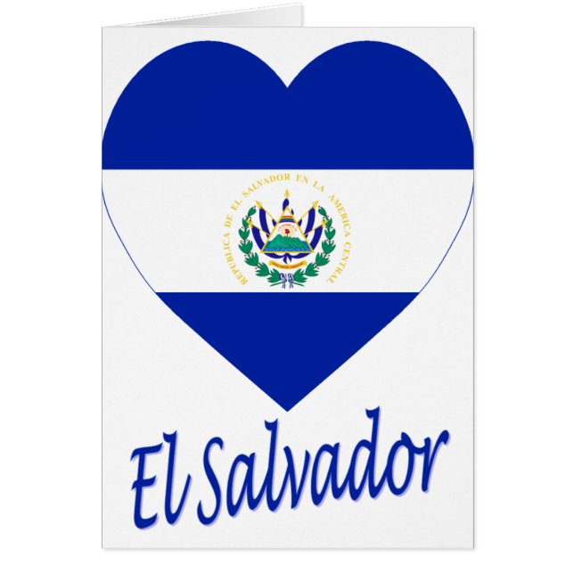 Corazón de la bandera de El Salvador (Frente)