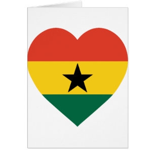 Corazón de la bandera de Ghana