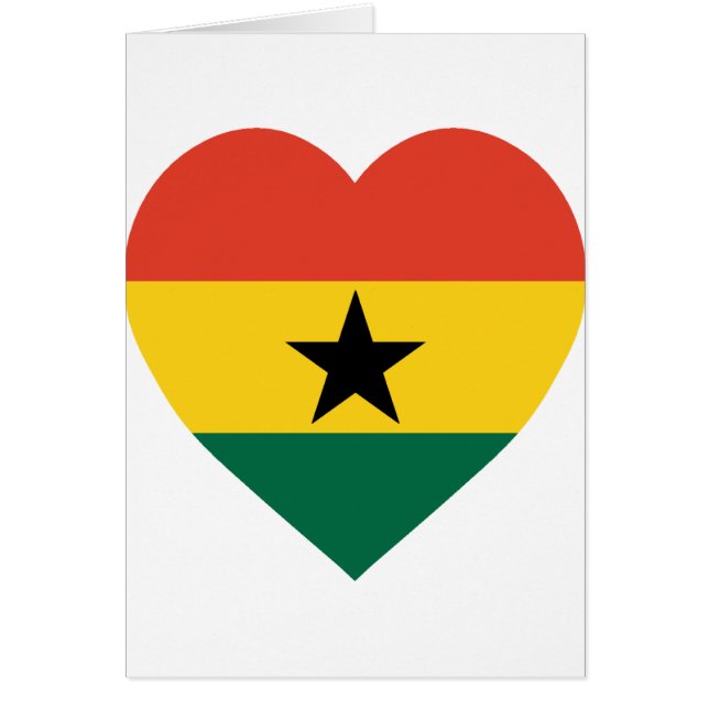 Corazón de la bandera de Ghana (Frente)