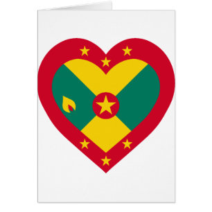 Corazón de la bandera de Grenada