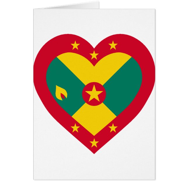 Corazón de la bandera de Grenada (Frente)