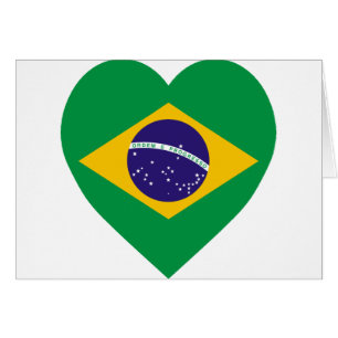 Corazón de la bandera del Brasil
