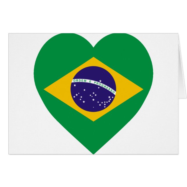 Corazón de la bandera del Brasil (Anverso (Horizontal))