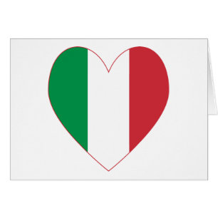 Corazón de la bandera italiana