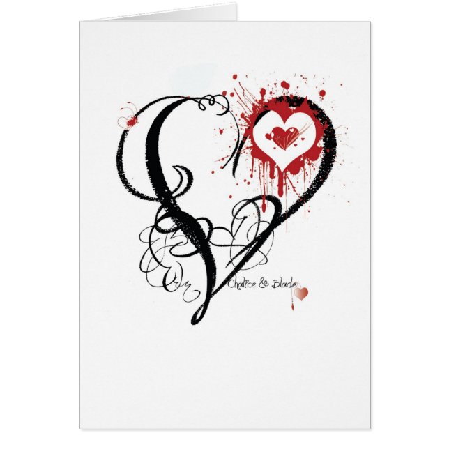 Corazón de la cáliz y de la cuchilla (Frente)
