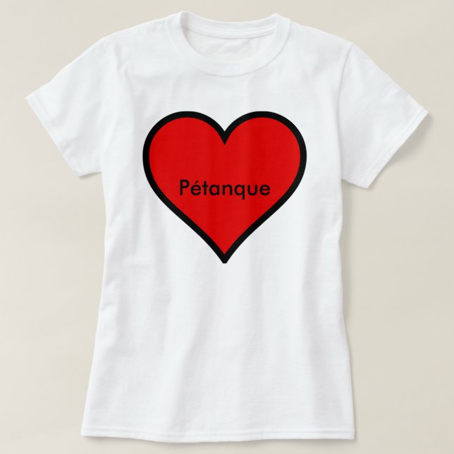 "Corazón" de la camiseta de Petanque (Diseño del anverso)