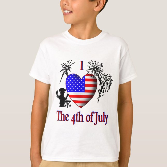 Corazón de la camiseta del 4 de julio (Anverso)